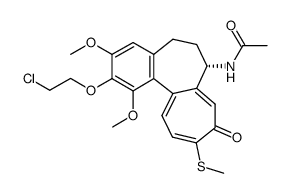 2-chloroacetyl-2-demethylthiocolchicine structure