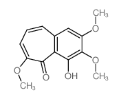 5H-Benzocyclohepten-5-one,4-hydroxy-2,3,6-trimethoxy- Structure