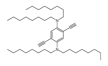 2,5-diethynyl-1-N,1-N,4-N,4-N-tetraoctylbenzene-1,4-diamine结构式