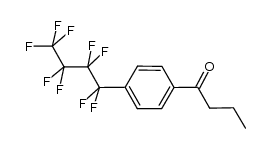 1-(4-(perfluorobutyl)phenyl)butan-1-one Structure