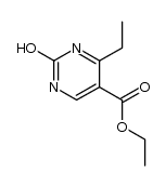 ethyl 4-ethyl-2-hydroxypyrimidine-5-carboxylate结构式