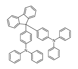 N,N-diphenyl-4-[9-[4-(N-phenylanilino)phenyl]fluoren-9-yl]aniline Structure