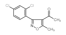 1-[3-(2,4-DICHLOROPHENYL)-5-METHYLISOXAZOL-4-YL]ETHAN-1-ONE structure