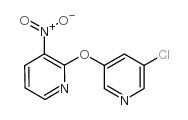 2-(5-chloropyridin-3-yl)oxy-3-nitropyridine structure