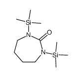 1,3-bis-trimethylsilanyl-[1,3]diazepan-2-one结构式