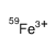 iron-59(3+) Structure