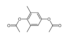 2,6-dimethylphenylene-1,4-diacetate Structure