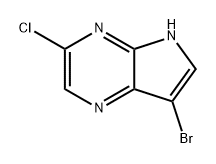 7-溴-3-氯-5H-吡咯并[2,3-B]吡嗪结构式