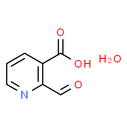 2-Formylnicotinic acid hydrate Structure