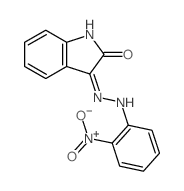 1H-Indole-2,3-dione, 3-[(2-nitrophenyl)hydrazone]结构式