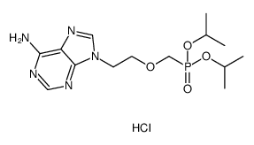 diisopropyl ((2-(6-amino-9H-purin-9-yl)ethoxy)methyl)phosphonate hydrochloride结构式