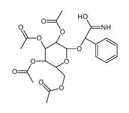 (αR)-α-[(2,3,4,6-Tetra-O-acetyl-β-D-glucopyranosyl)oxy]benzeneacetamide结构式