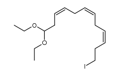 (3Z,6Z,9Z)-1,1-diethoxy-12-iodododeca-3,6,9-triene Structure