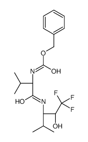 benzyl N-[(2S)-3-methyl-1-oxo-1-[[(2R,3S)-1,1,1-trifluoro-2-hydroxy-4-methylpentan-3-yl]amino]butan-2-yl]carbamate Structure