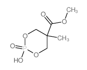 1,3,2-Dioxaphosphorinane-5-carboxylicacid, 2-hydroxy-5-methyl-, methyl ester, 2-oxide structure