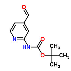 2-BOC-AMINO-4-FORMYLPYRIDINE Structure