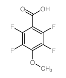 4-Methoxy-2,3,5,6-tetrafluorobenzoic acid Structure