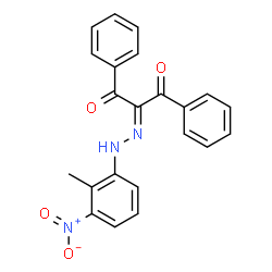 2-[(2-Methyl-3-nitrophenyl)hydrazono]-1,3-diphenyl-1,3-propanedione结构式