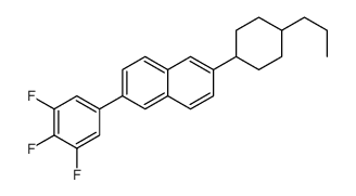 2-(4-propylcyclohexyl)-6-(3,4,5-trifluorophenyl)naphthalene结构式