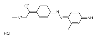 [2-[4-(4-amino-2-methyl-phenyl)diazenylphenyl]-2-oxo-ethyl]-trimethyl-azanium chloride结构式