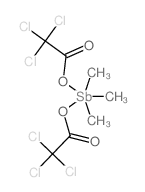 2,2,2-trichloroacetic acid; trimethylstibane Structure