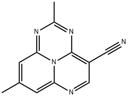 2,8-Dimethyl-1,3,6,9b-tetraazaphenalene-4-carbonitrile结构式