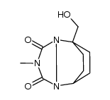 1-(hydroxymethyl)-4-methyl-2,4,6-triazatricyclo[5.2.2.02.6]undecane-3,5-dione Structure