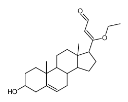 20-ethoxy-3β-hydroxy-21,24-dinor-chola-5,20(22)-dien-23-al Structure