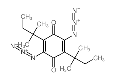 2,5-Cyclohexadiene-1,4-dione,2,5-diazido-3,6-bis(1,1-dimethylpropyl)- structure