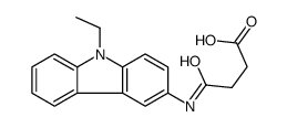 4-[(9-ethylcarbazol-3-yl)amino]-4-oxobutanoic acid结构式