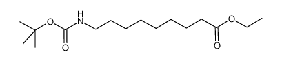 ethyl 9-((tert-butoxycarbonyl)amino)nonanoate结构式