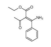 ethyl 2-[amino(phenyl)methylidene]-3-oxobutanoate结构式