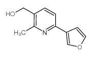 6-(3-Furanyl)-3-hydroxymethyl-2-methylpyridine structure