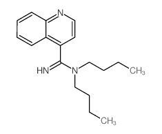 N,N-dibutylquinoline-4-carboximidamide structure