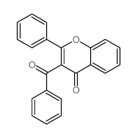 4H-1-Benzopyran-4-one,3-benzoyl-2-phenyl- Structure