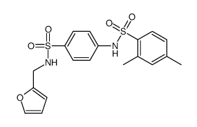 N-[4-(furan-2-ylmethylsulfamoyl)phenyl]-2,4-dimethylbenzenesulfonamide Structure
