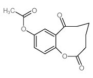 (3,8-dioxo-2-oxabicyclo[7.4.0]trideca-10,12,14-trien-11-yl) acetate Structure