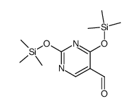 2,4-Bis[(trimethylsilyl)oxy]-5-pyrimidinecarbaldehyde Structure