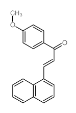 2-Propen-1-one,1-(4-methoxyphenyl)-3-(1-naphthalenyl)-结构式