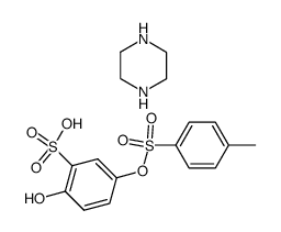 2-hydroxy-5-[[(p-tolyl)sulphonyl]oxy]benzenesulphonic acid, compound with piperazine (1:1) structure