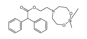 2-(2,2-dimethyl-1,3,6,2-dioxazasilocan-6-yl)ethyl 2,2-diphenylacetate Structure