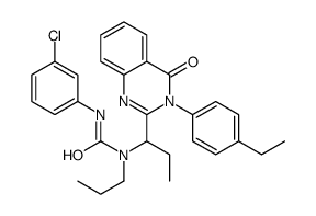 3-(3-chlorophenyl)-1-[1-[3-(4-ethylphenyl)-4-oxoquinazolin-2-yl]propyl]-1-propylurea Structure