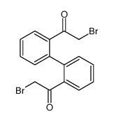 2-bromo-1-[2-[2-(2-bromoacetyl)phenyl]phenyl]ethanone Structure