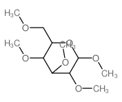 a-D-Glucopyranoside, methyl2,3,4,6-tetra-O-methyl- Structure