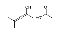 acetic acid,4-methylpenta-2,3-dien-2-ol结构式