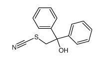 1,1-diphenyl-2-thiocyano ethanol结构式