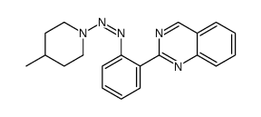 (4-methylpiperidin-1-yl)-(2-quinazolin-2-ylphenyl)diazene Structure