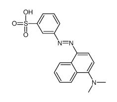 3-[[4-(dimethylamino)naphthalen-1-yl]diazenyl]benzenesulfonic acid结构式