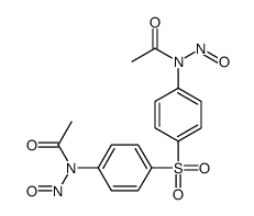 N-[4-[4-[acetyl(nitroso)amino]phenyl]sulfonylphenyl]-N-nitrosoacetamide Structure