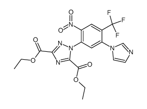 diethyl 1-[5-(imidazol-1-yl)-2-nitro-4-trifluoromethylphenyl]-1,2,4-triazole-3,5-dicarboxylate Structure